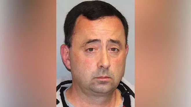 Booking photo of Larry Nassar.