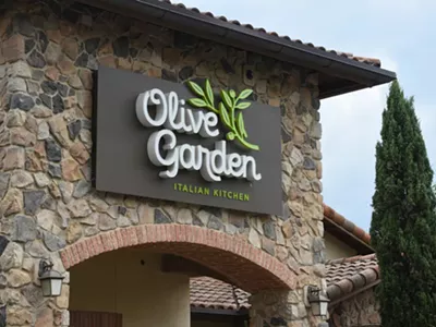 An Olive Garden restaurant.