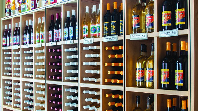 Leelanau Cellars has 90 acres of vineyards, waterfront tasting room