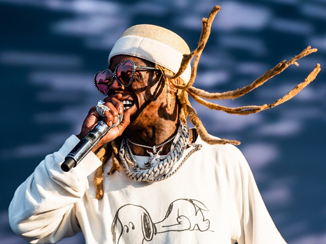 Lil' Wayne performs at Lollapalooza in Grant Park, Chicago.