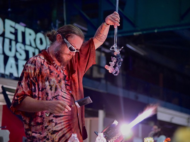The charitable festival boasts live glassblowing, painting, and music for arts education.
