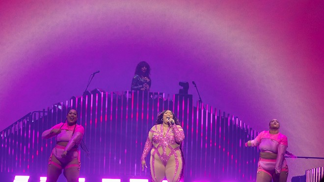 Lizzo performs at Detroit's Little Caesars Arena on her "The Special" tour.