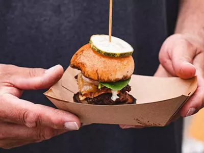 More than a dozen local chefs will offer samples at the Burger Battle Detroit contest.
