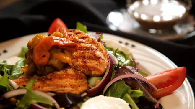 Salmon fillet salad from Lucy in the Sky with Diamonds in Grosse Pointe Farms.