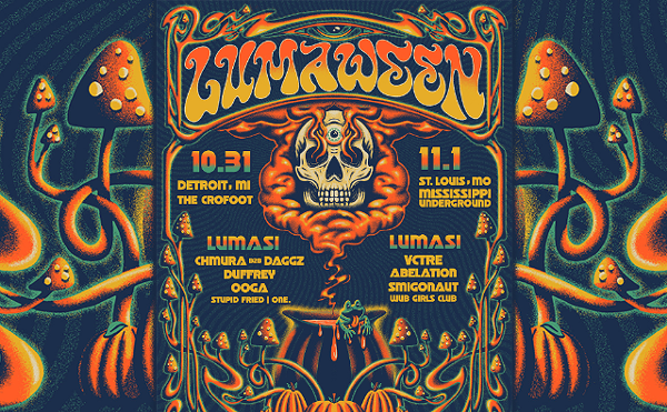 Image: Lumasi LUMAWEEN with, Chmura b2b Daggz, Duffrey, Ooga, Stupid Fried, One., M.E. b2b Naiad, Chaotic Character, Magick Traxx, Tigua