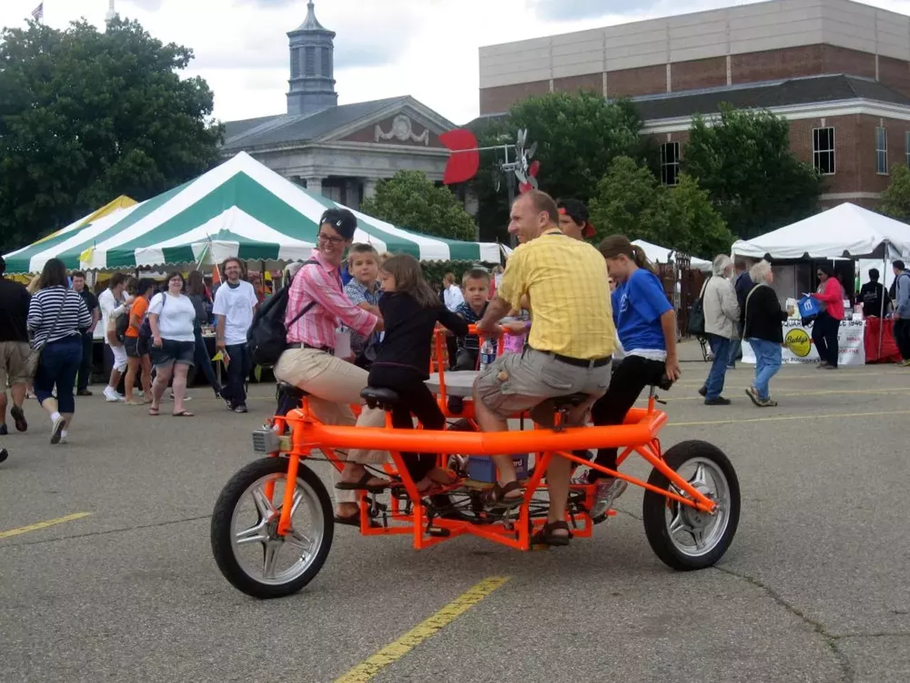 Comically small bicycles.