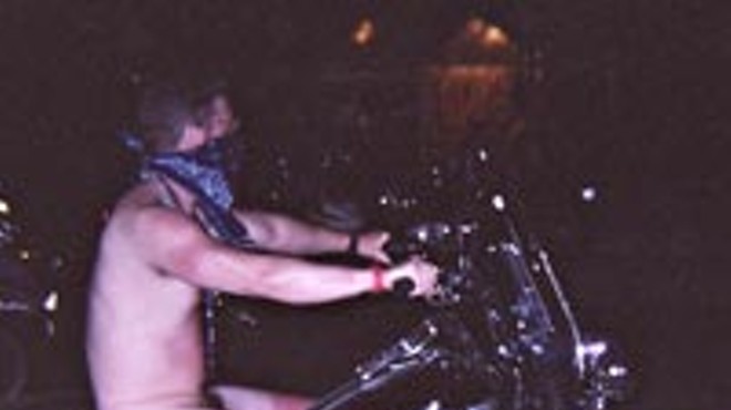 Man’s biker boobs; Von Bondies exit the garage