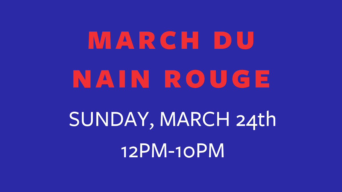 Join us at Detroit Shipping Shipping for March du Nain Rouge