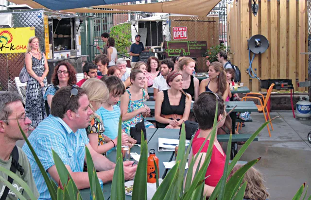 Mark's Carts: Communal dining and a choice of food-cart cuisines. Talk about an innovation in dining. - Rob Widdis