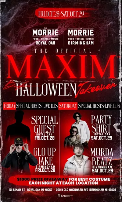 Image: Maxim Haunted Birmingham Halloween Friday Party