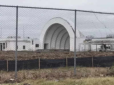 Michigan Sate Fairgrounds bandshell.