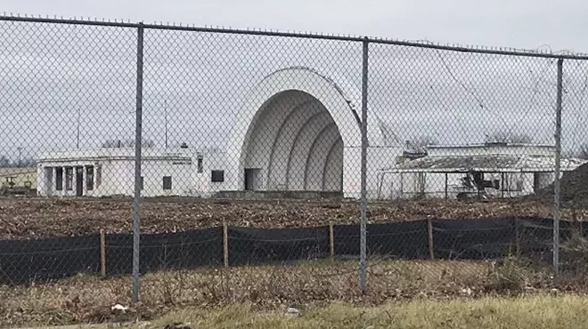 Michigan Sate Fairgrounds bandshell.