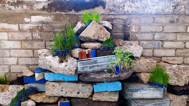 Megan Heeres’s “Stacks on stacks on stacks.”