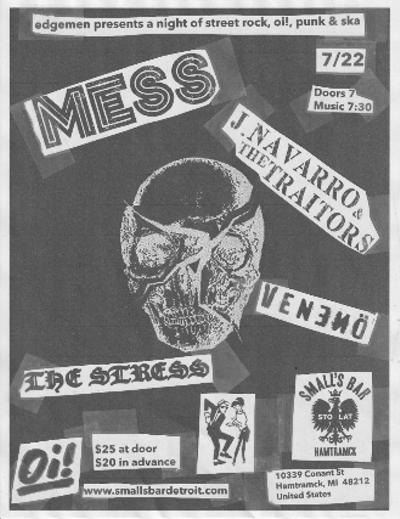 Image: Mess, J Navarro and the Traitors, Venen&ouml;, The Stress