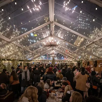 Cadillac Lodge This festive and large warm tent is an iconic tradition for metro Detroit during the holidays. The lodge is filled with board games, seating, fireplaces, and holiday drinks. Plus, right outside are the Cadillac Square winter markets, perfect for local holiday shopping. New Year’s Day is the final day open for both the lodge and the markets.