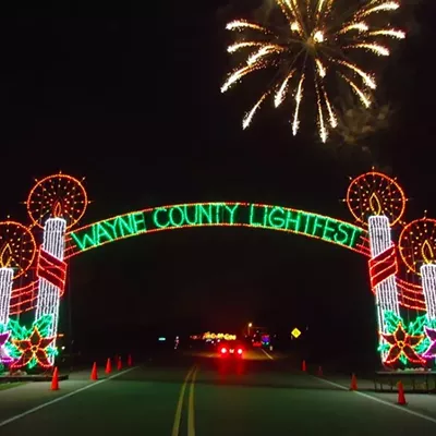 Wayne County Lightfest on Hines Drive Every year during November and December, Hines Drive is transformed into a winter wonderland. With five miles of colorful displays, it is the Midwest’s longest drive through holiday lights. The lightfest is $5 per car and is open through Christmas Eve.