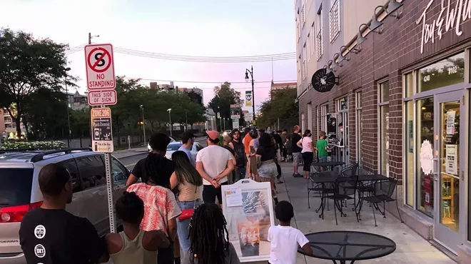 Detroiters cool down with some ice cream from Cold Truth in Midtown.