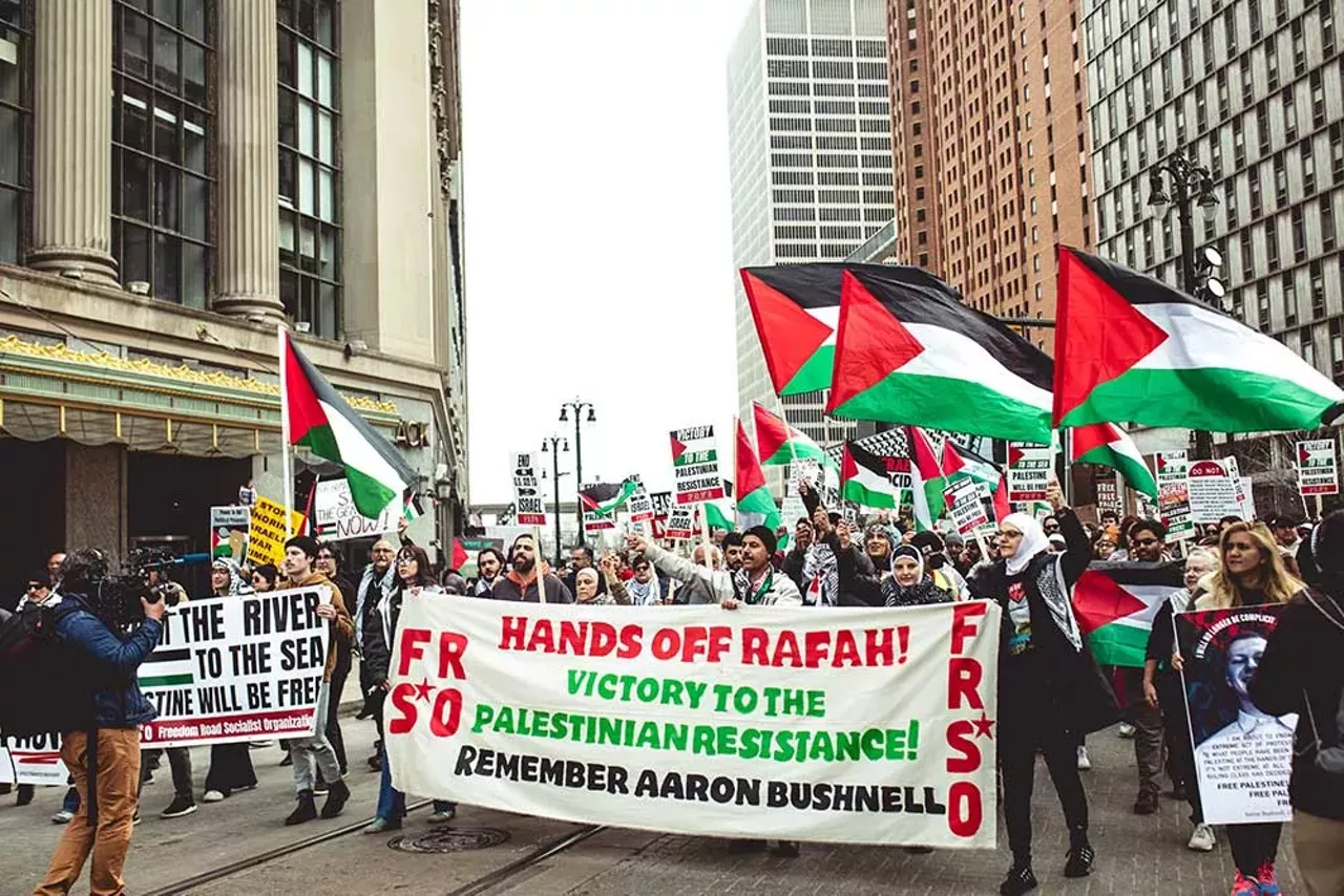 Image: Metro Detroiters join global day of action calling for ceasefire in Gaza