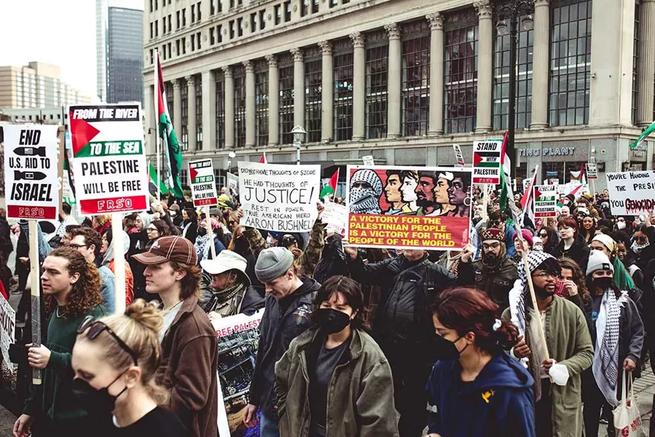 Image: Metro Detroiters join global day of action calling for ceasefire in Gaza