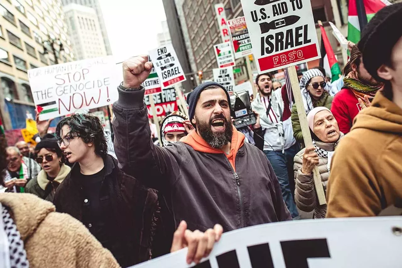 Image: Metro Detroiters join global day of action calling for ceasefire in Gaza