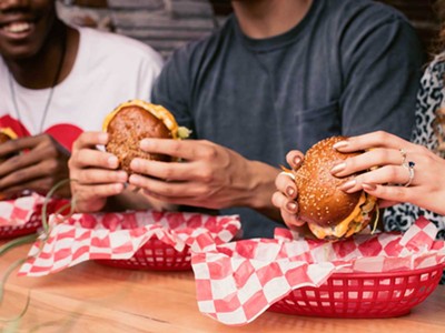 Guest judges at the Burger Battle Detroit.