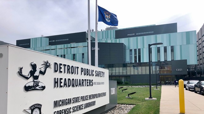 Detroit Police Safety Headquarters in downtown Detroit.