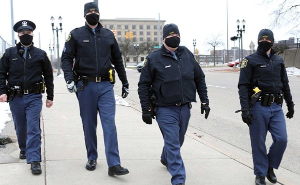 Michigan State Police on patrol in Lansing in 2021.