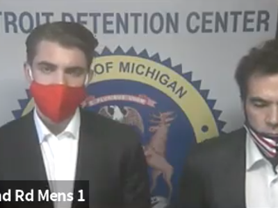 Jacob Wohl and Jack Burkman were arraigned in 36th District Court in Detroit in October 2020.