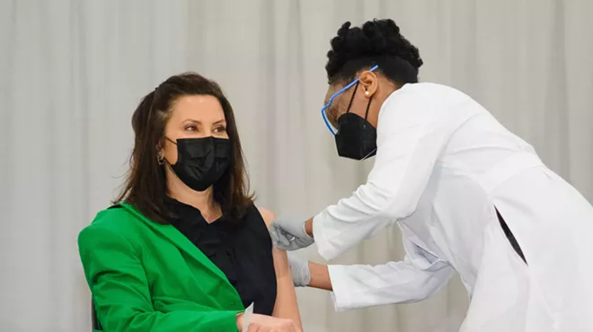 Gov. Gretchen Whitmer got her second COVID-19 vaccine dose on Thursday, April 29.