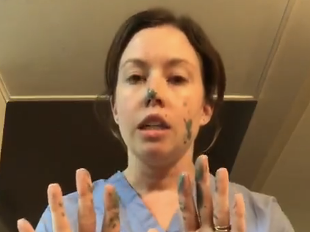 Michigan nurse demonstrates coronavirus cross-contamination in viral video