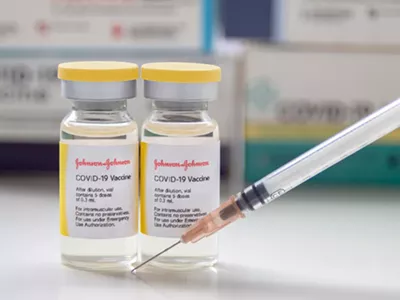 Image: Michigan pauses use of Johnson &amp; Johnson COVID-19 vaccines 'out of an abundance of caution'