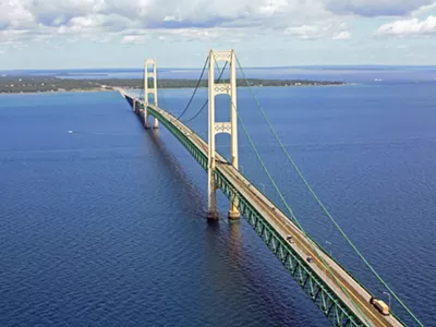 The Line 5 pipelines run as deep as 270 feet below the surface of the Straits of Mackinac.