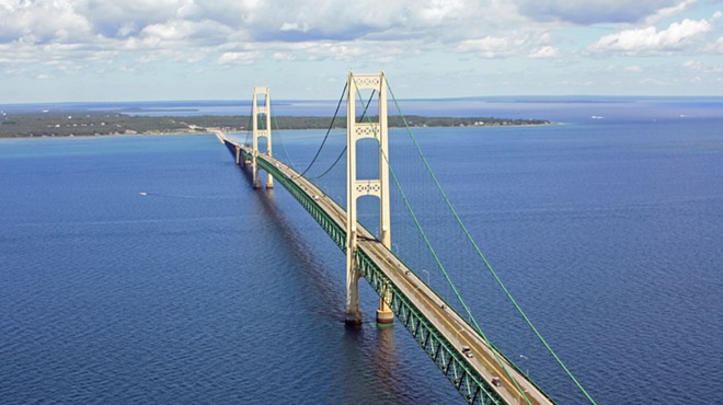 The Line 5 pipelines run as deep as 270 feet below the surface of the Straits of Mackinac.
