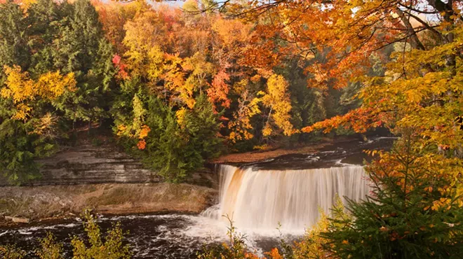 The upper Tahquamenon Falls in all its autumn glory.