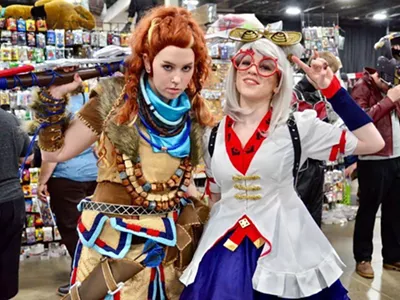 Cosplayers at Motor City Comic Con.