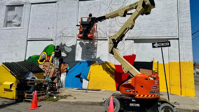 Image: Murals in the Market is restoring beloved works of art ahead of its Eastern Market return