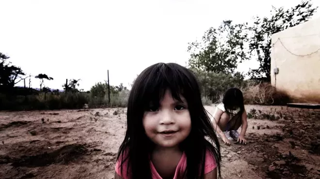 Image: Native American giving
