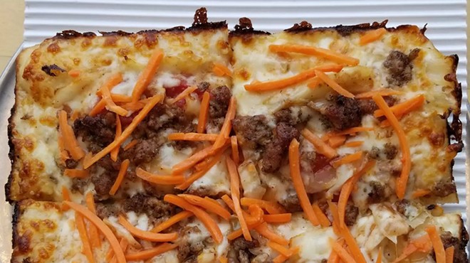 Pie Sci cooked up a Metro Times-themed pizza this week, dubbed “Metro Thymes: Cabbage Love.”