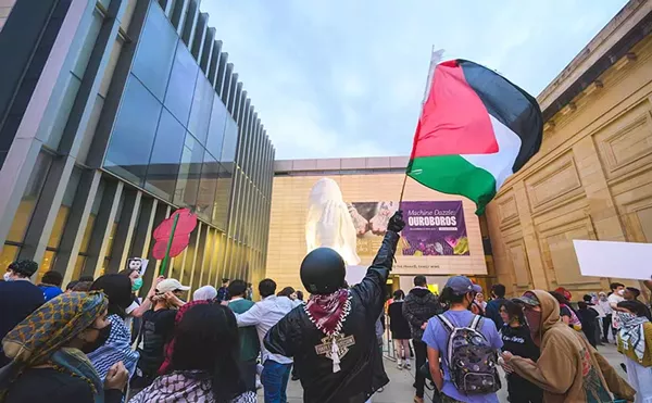 A pro-Palestine protest at the University of Michigan in May 2024.