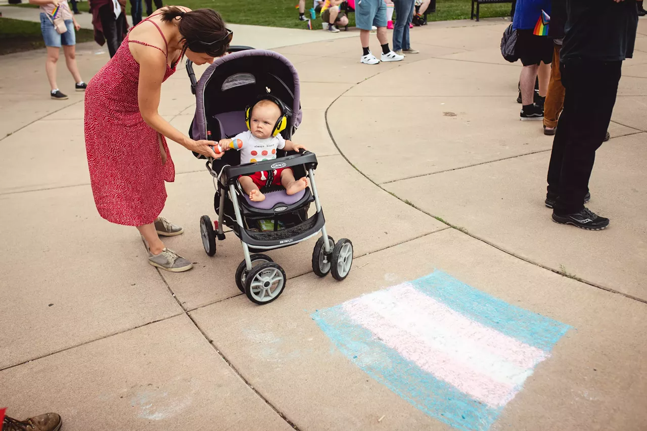 Image: Nessel joins Hamtramck protest over city banning LGBTQ+ Pride flags