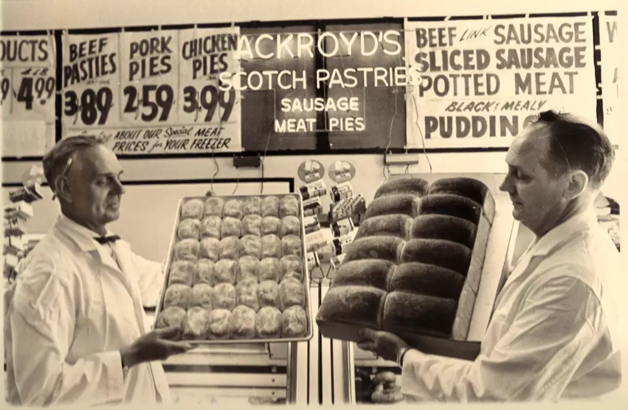 Haggis Fans, Unite! "The Ackroyd brothers, making their traditional Scottish meat pies, haggis, scones and shortbread. The family business continues today, in Redford and online."