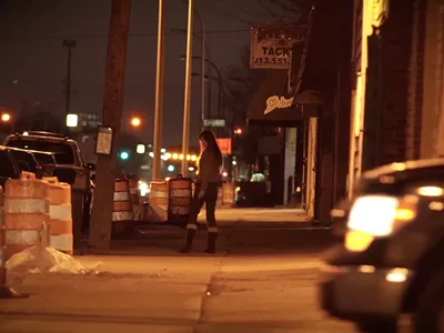 A scene of Detroit from the documentary Men Who Buy Sex – Everyone Pays.