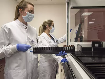 COVID-19 testing at Beaumont Health System.
