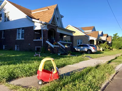 Houses on Detroit's east side.