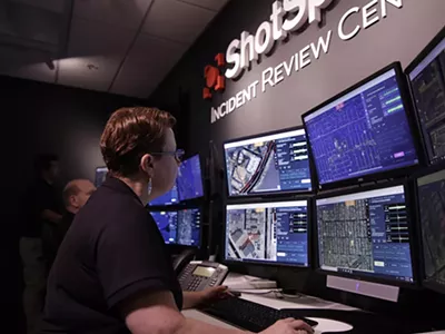 A ShotSpotter incident review center.