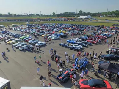 Cars & Coffee at Pontiac’s M1 Concourse.