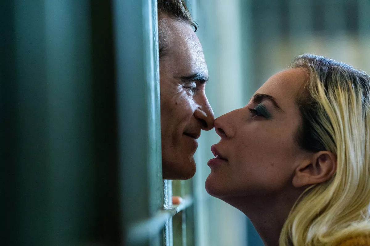 Image: Joaquin Phoenix and Lady Gaga make an unconvincing Joker and Harley Quinn in Joker: Folie à Deux.