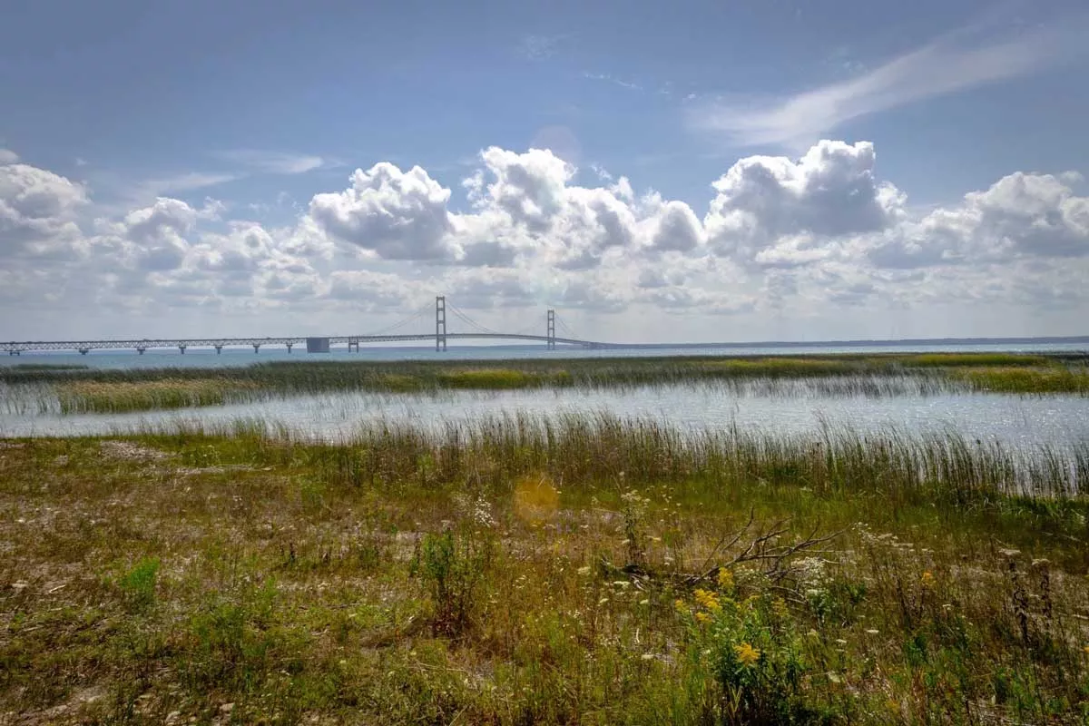 Image: The Straits of Mackinac.