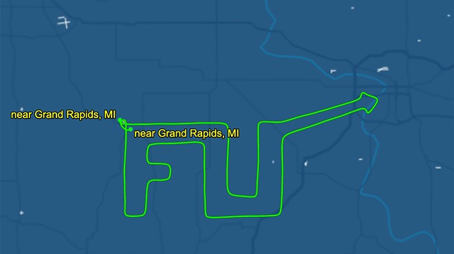 Michigan man spells 'F U' with plane in response to Whitmer's coronavirus lockdown