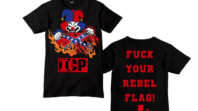 #Resistance leaders Insane Clown Posse brought back their anti-Confederate flag T-shirts